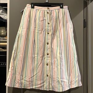 J.CREW || Stripped Skirt